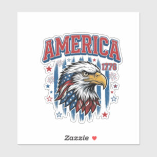 America 1776 Vintage Eagle Patriotic Shirt Design_