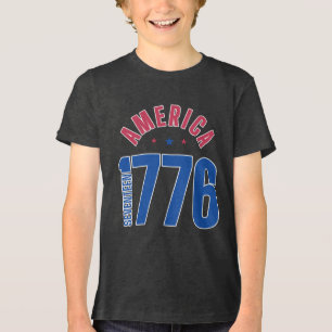 AMERICA 1776 year of freedom Tri-Blend Shirt