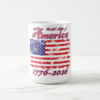 America 250 1776-2026 coffee mug