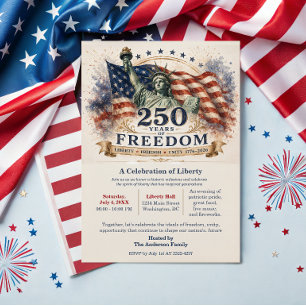 America 250 – 250 Years of Freedom Independence Da Save The Date