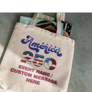 America 250 Anniversary 1776-2026 4th Of July Tote Bag