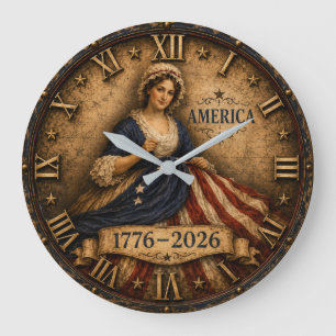 America 250 Anniversary Large Clock