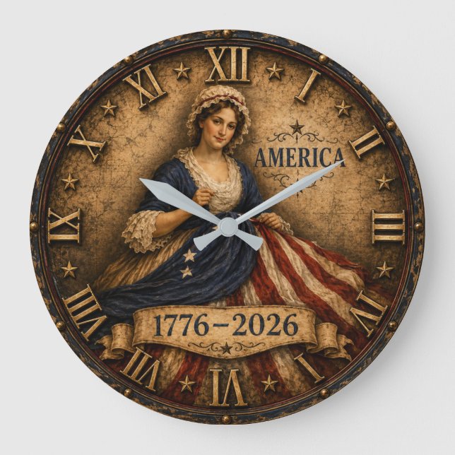 America 250 Anniversary  Large Clock (Front)