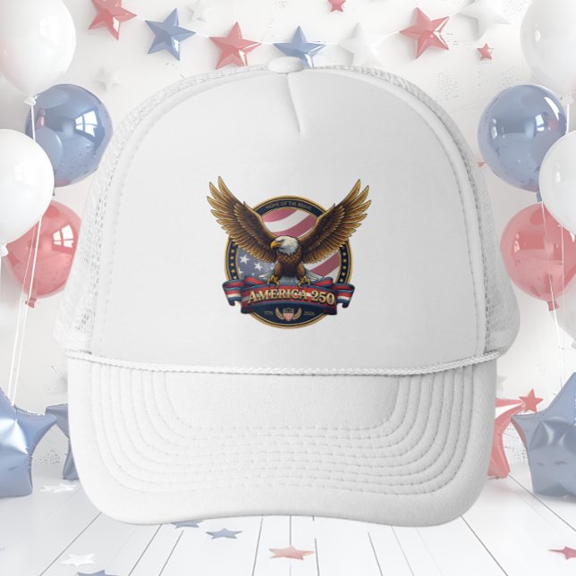America 250 Anniversary Trucker Hat (Creator Uploaded)
