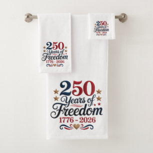 America 250 bath towel set
