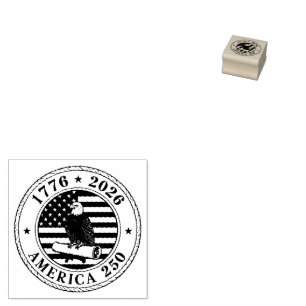 America 250 Commemorative Eagle Seal – 1776-2026 Rubber Stamp