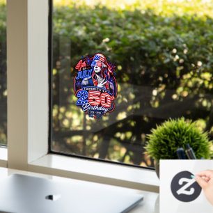 America 250 Deuce Window Cling