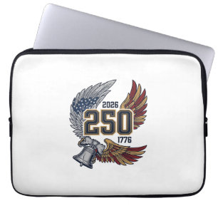 America 250 Eagle Wings 2026 Patriotic Design_1 Laptop Sleeve
