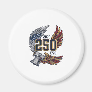America 250 Eagle Wings 2026 Patriotic Design_1 Magnet