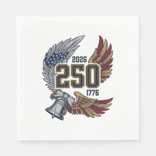 America 250 Eagle Wings 2026 Patriotic Design_1 Napkin