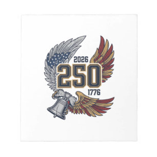 America 250 Eagle Wings 2026 Patriotic Design_1 Notepad
