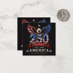 America 250 Faith Family Patriotic Eagle Card