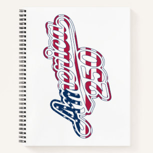 America 250 Flag Script Semiquincentennial Design Notebook