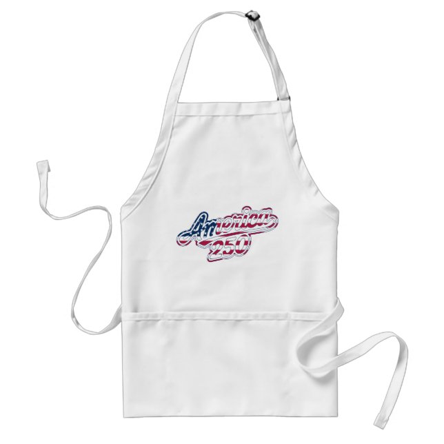 America 250 Flag Script Semiquincentennial Design Standard Apron (Front)
