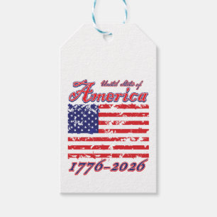America 250 gift tags