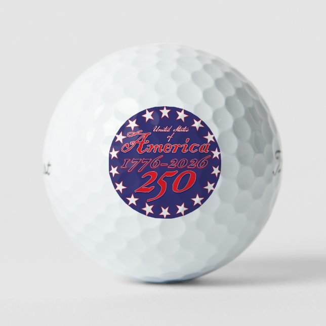 America 250 golf balls (Front)