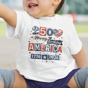 America 250 Happy Birthday Shirt 4th July 2026