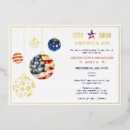 America 250 Patriotic Holiday Anniversary Blue