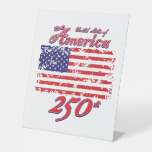 America 250 pedestal sign