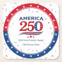 AMERICA 250 - Personalised Reunion Red White Blue
