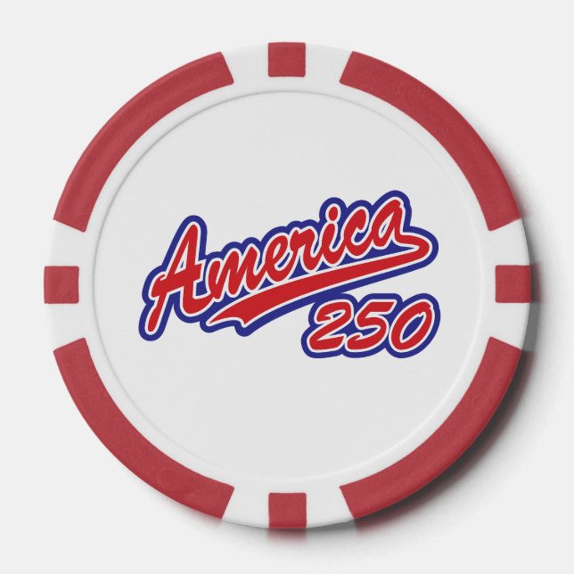 America 250 poker chips (Front)