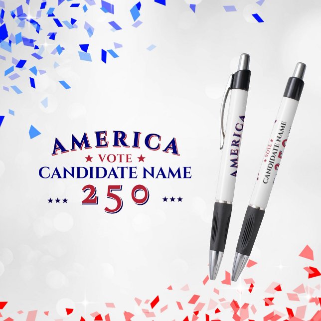 America 250 Political Election Campaign Candidate (America 250 Political Election Campaign Candidate Pen Favor Gift for Voters Volunteers Donors Events)