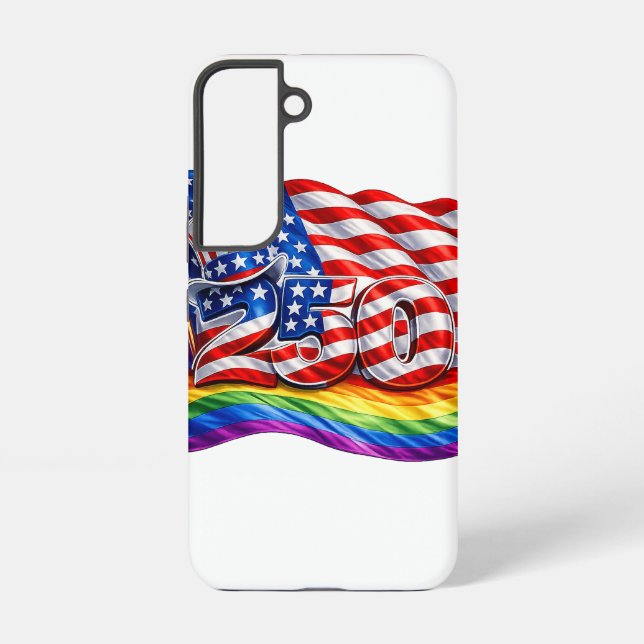 America 250 Pride Flag Galaxy S22 Case (Back)