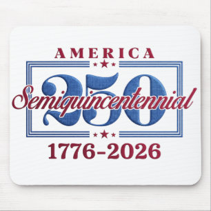 America 250 Semiquincentennial 1776-2026 Patriotic Mouse Mat