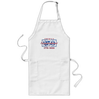 America 250 Semiquincentennial Graphic – 1776-2026 Long Apron