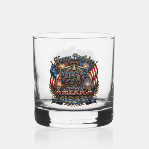 America 250 Semiquincentennial Whiskey Glass