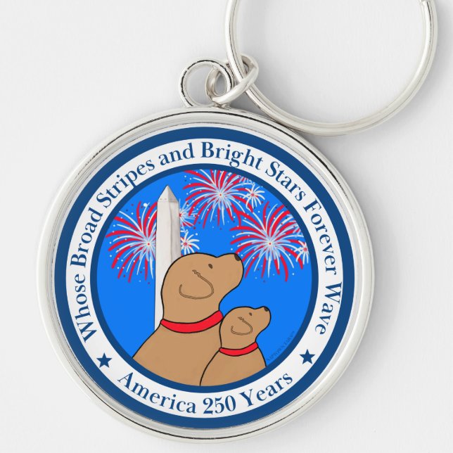 America 250 Special Edition DC  Key Ring (Front)