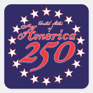 America 250 square sticker