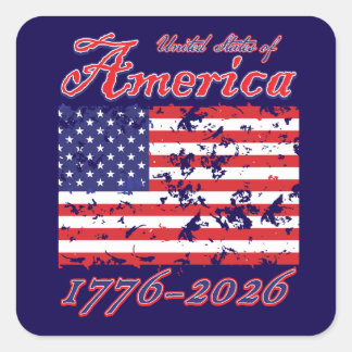 America 250 square sticker