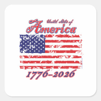 America 250 square sticker