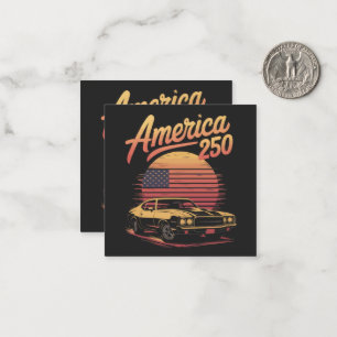 America 250 US Retro Sunset Card