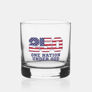 America 250 Years 250th Anniversary Independence Whiskey Glass