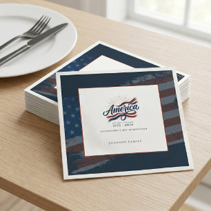 America 250 Years 4th of July Independence Day Napkin