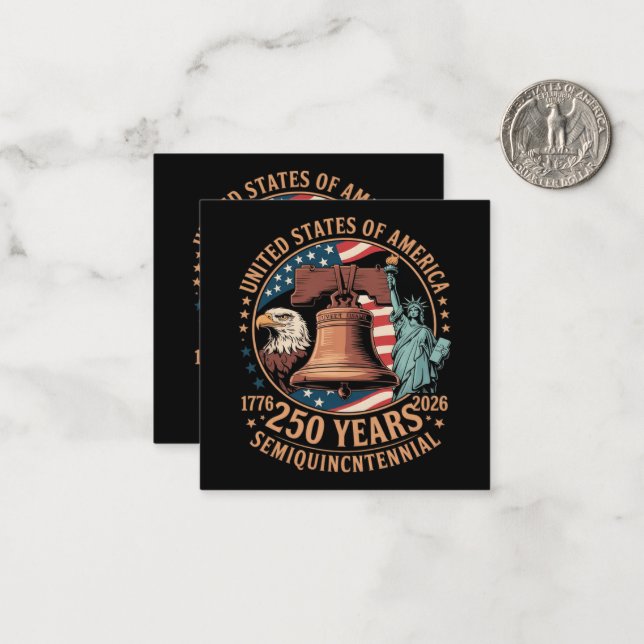 America 250 Years Card (Front/Back In Situ)