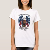 America 250 Years Eagle with Flag Wings 1776-2026