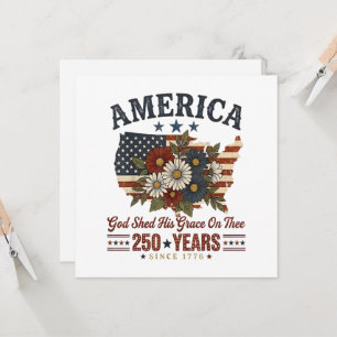 America 250 Years Flag Floral