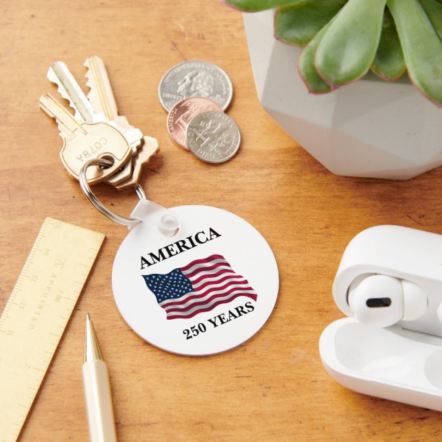 America 250 Years Flag Key Ring (Desk)