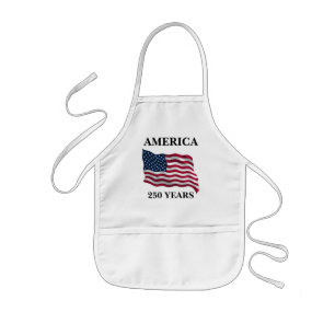 America 250 Years Flag Kids Apron