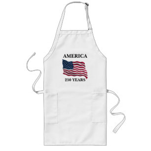 America 250 Years Flag Long Apron