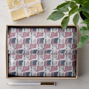America 250 Years Flag Tissue Paper
