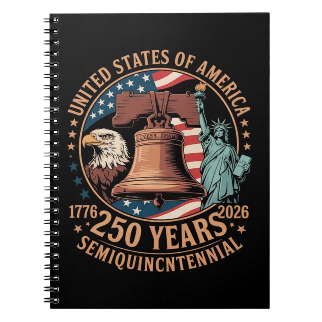 America 250 Years Notebook (Front)