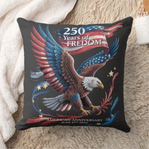 America 250 Years of Freedom 1776-2026 Cushion