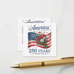 America 250 Years of Freedom 1776 2026 Enclosure Card