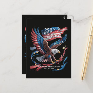 America 250 Years of Freedom 1776-2026 Postcard