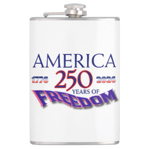 AMERICA 250 YEARS OF FREEDOM HIP FLASK