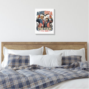 America 250 Years Patriotic Celebration Canvas Print